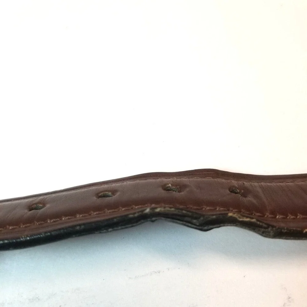 Mens Chaps Black/Brown Reversible Leather Belt‎ Size 30-32